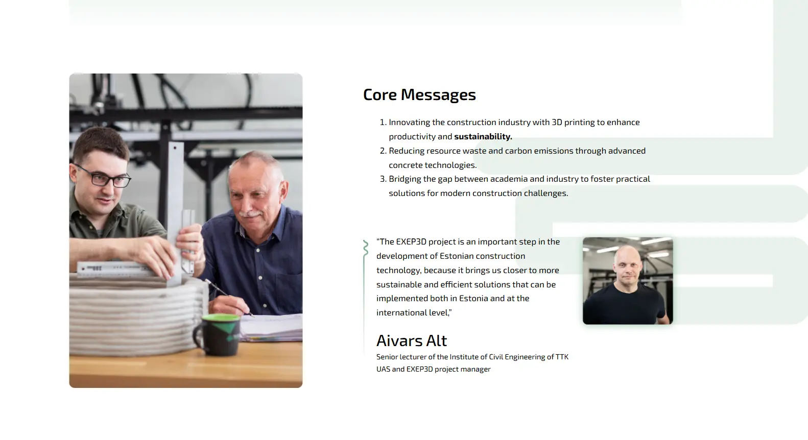 Exep3D digital solution screenshots