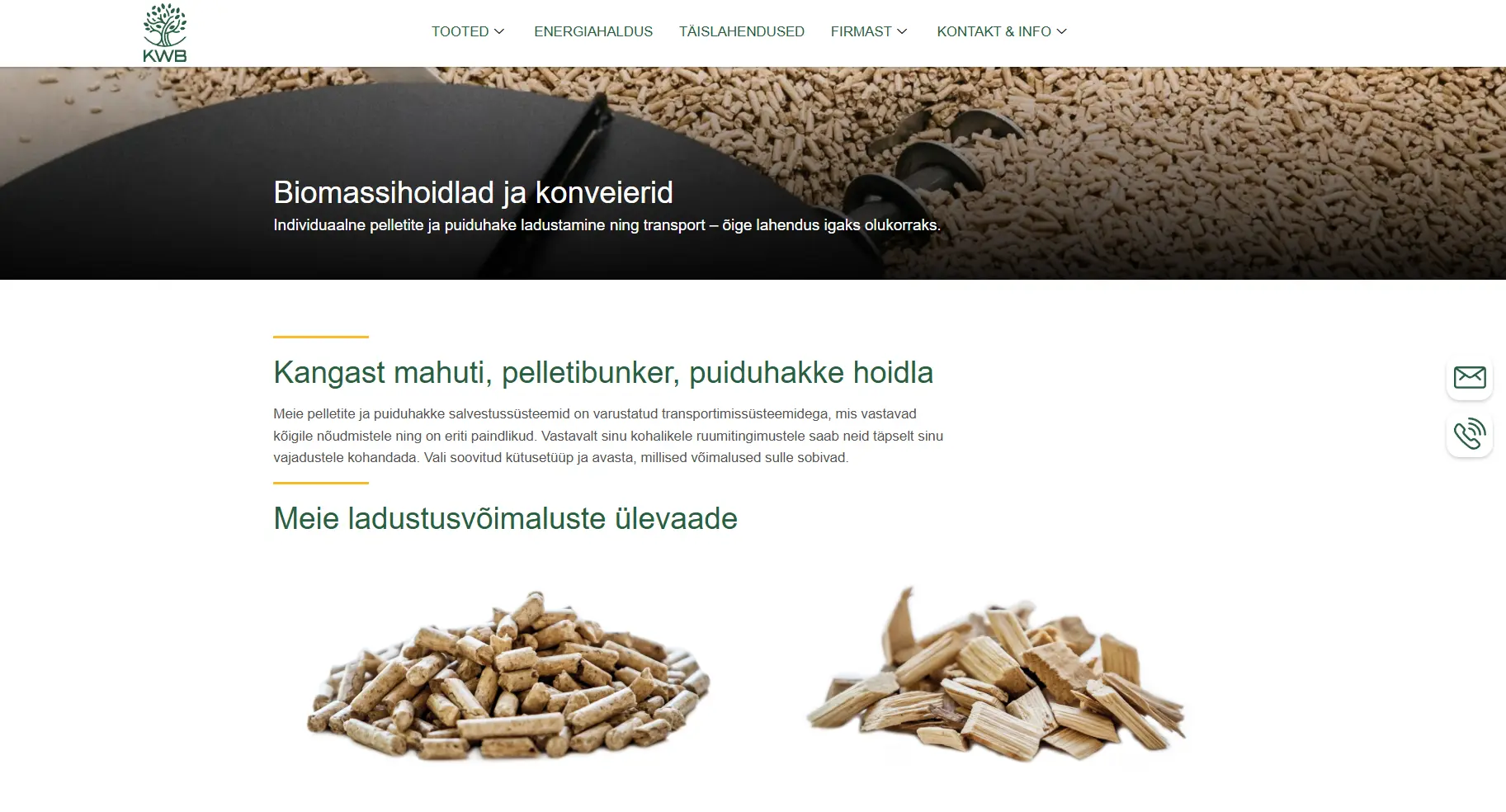 Converting website section.