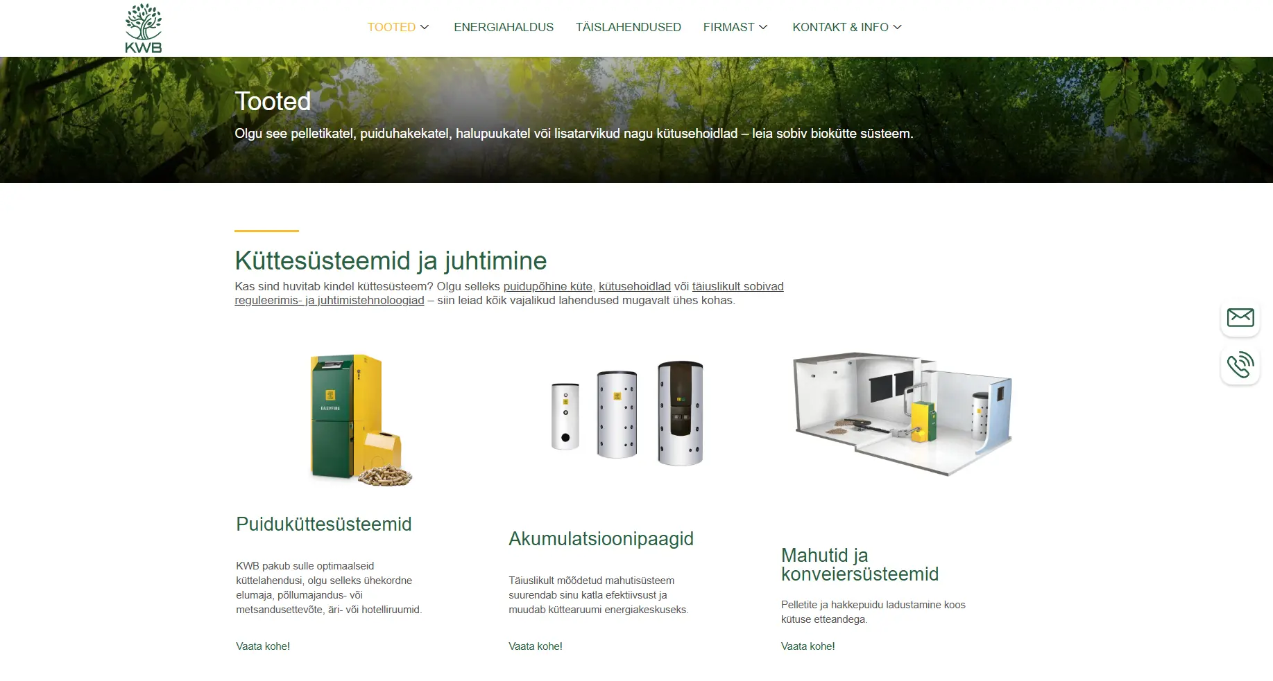 Product page we designed and translated