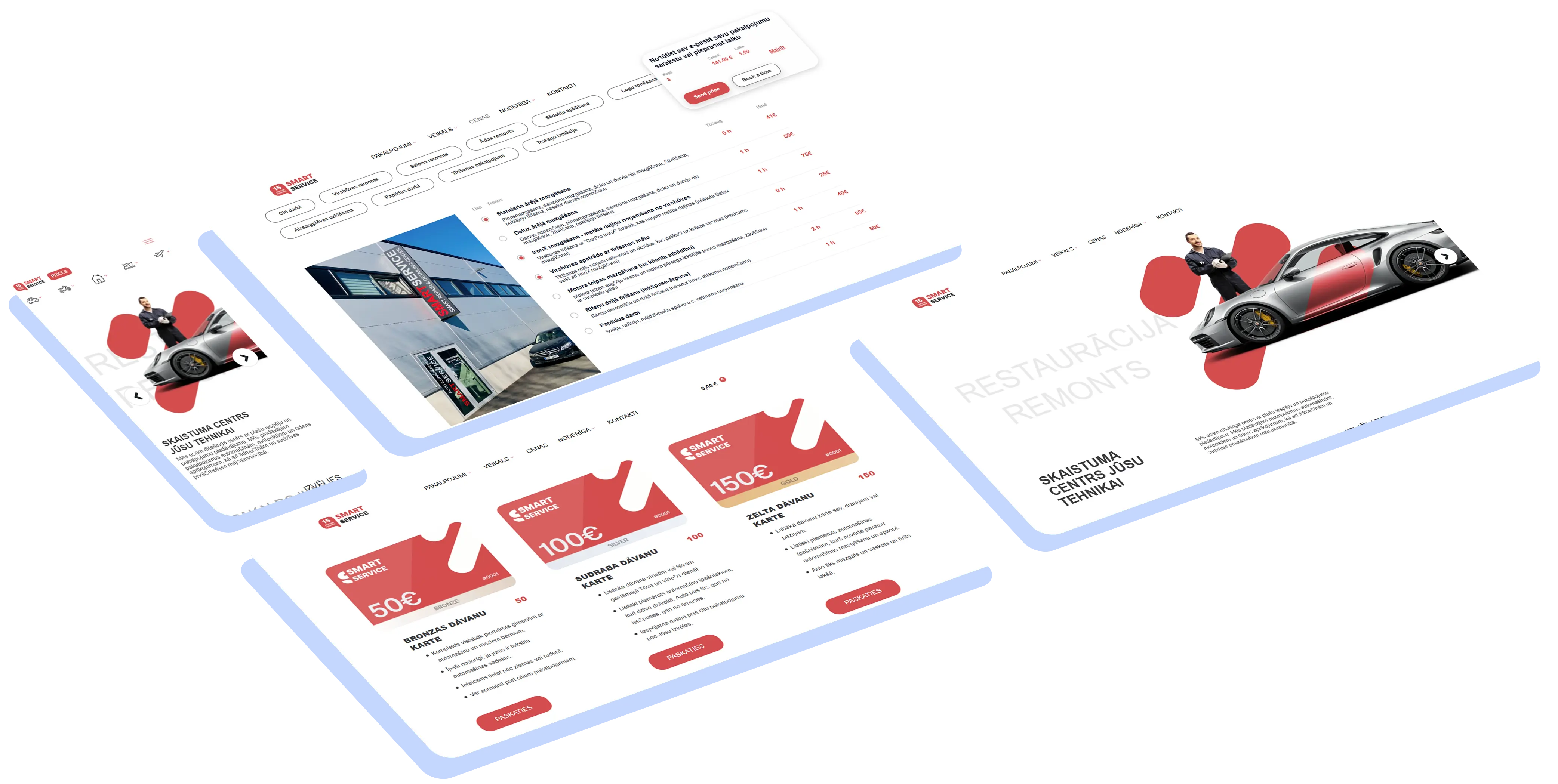 SmartService website development. Spetsy web design and development portfolio