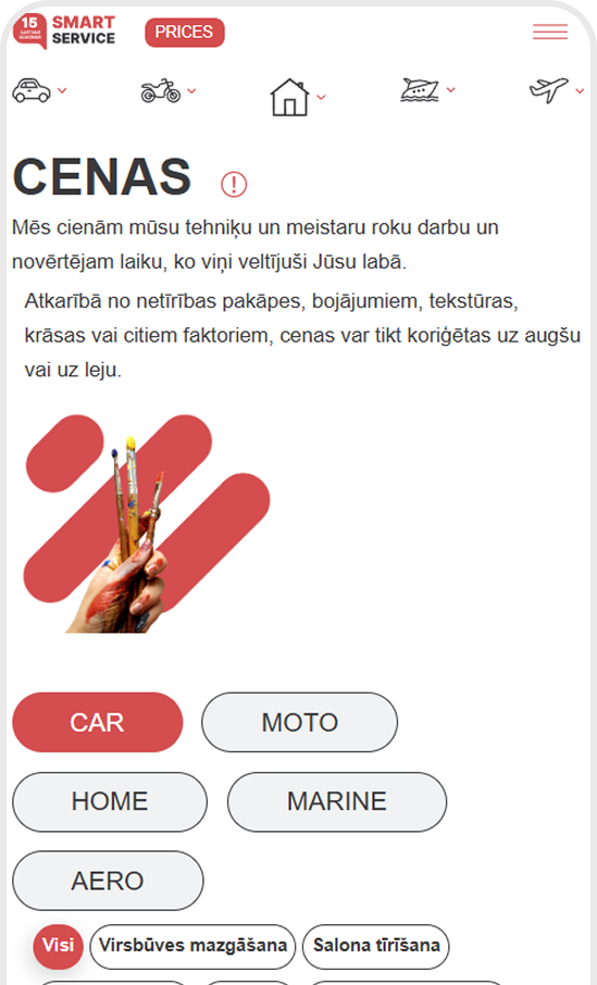 Smartservice kodulehe projekt
